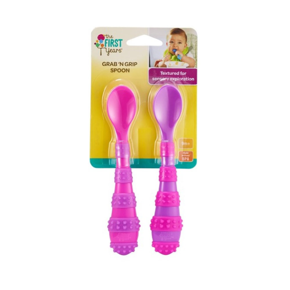 Cucharas Grab n Grip 2pk - Morado
